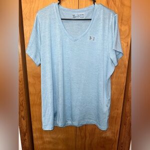 Under Armour Sky Blue V-Neck Tee